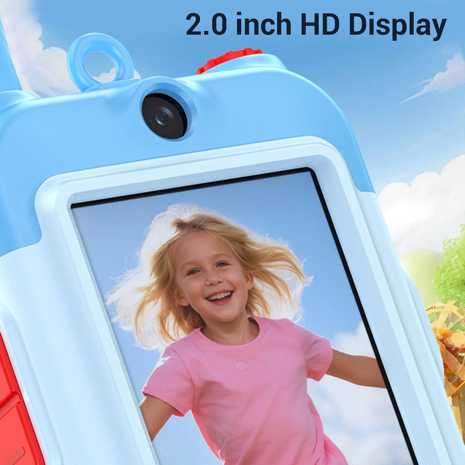 ciciglow Video Walkie Talkies for Kids, Rechargeable Kids Talkies 2 Pack, Indoor Outdoor Toys for Game Party Camping, for Aged 3 4 5 6 7 8 9 Girls Boys