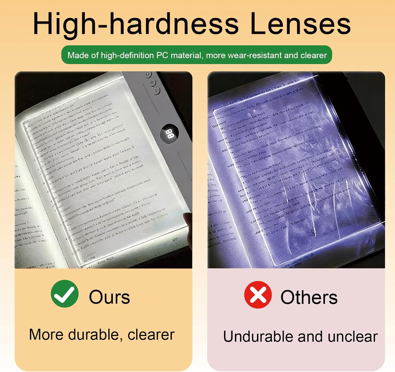 LED Book Light Page, Rechargeable LED Reading Light for Bed with 3 Colors & Timmer, Stepless Dimming Brightness, 35Hrs Runtime, Bookish Gifts for Women Readers Kids Book Lovers