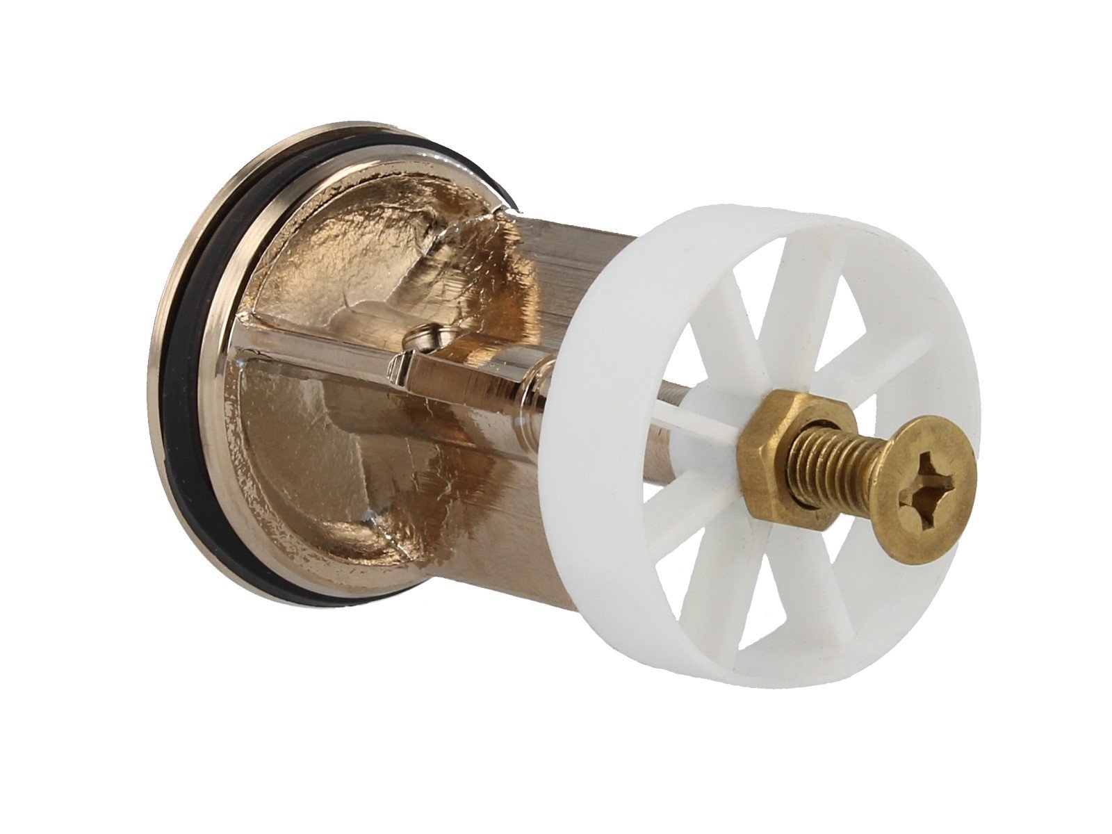 tecuro - Universal Excenterstopfen Ablaufstopfen, Ø 40 mm, für 1 1/4 Zoll Ablaufventil - edelmessing