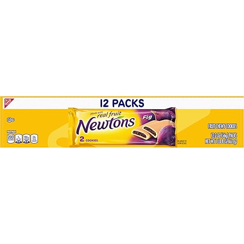 Miniatura 18 de Newtons - Galletas masticables suaves y de frutas, (2 galletas por paquete, higo, 24 onzas (paquete de 12)