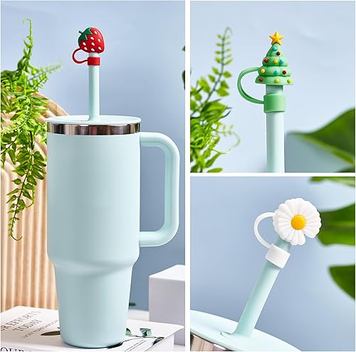 Miniatura 3 de Tapa de popote para vaso Hydro Flask, 3 piezas de cubierta de popote para botellas de agua Hydro Flask, tapa de popote de silicona para tazas Hydro