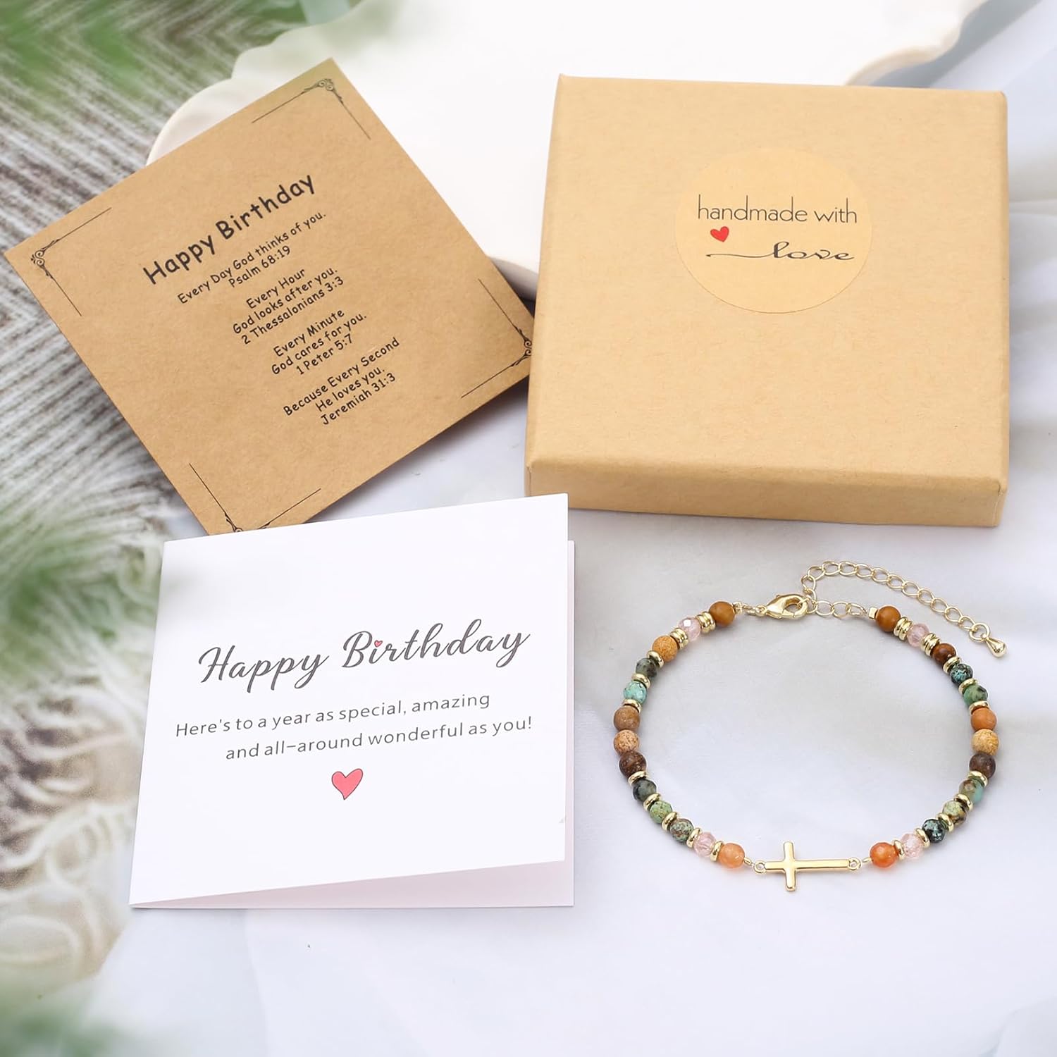 Cross Bracelet for Women, Christian Gifts, Sister Gift, Friendship Bracelets, Wave Bracelet, Best Friend Birthday Gifts for Women, Bestie Bracelets, Christmas Stocking Stuffers for Woman - Image 6