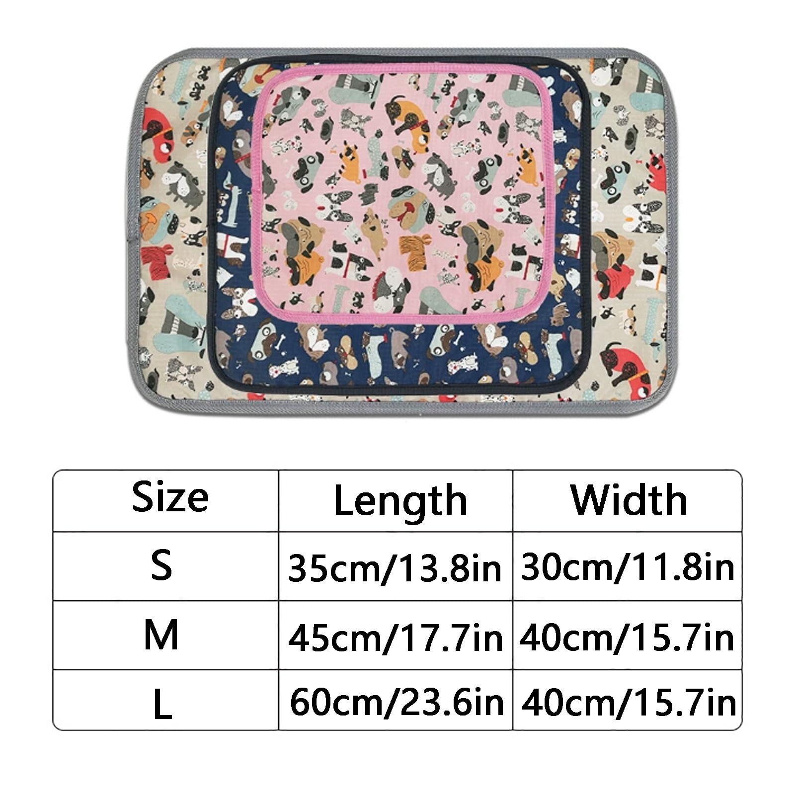 Matelas de Chauffage pour Animaux, Tapis Chauffant for Animaux de Compagnie(Pink,Medium)