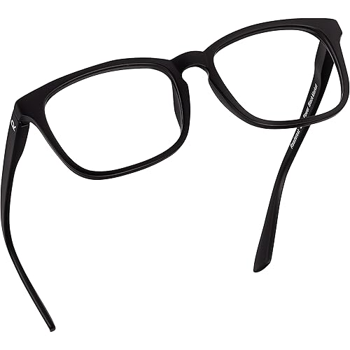 Readerest Blue Light Blocking Reading Glasses (Black, 1.50 Magnification) - Computer Eyeglasses With Thin Reflective Lens, Antiglare, Eye Strain, UV Protection, Stylish For Men And Women