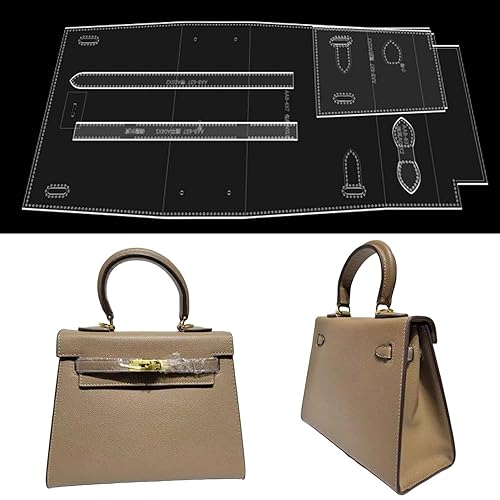 RIVEENY Handbag Shoulder Bag Acrylic Template,Leather Pattern Acrylic Leather Pattern