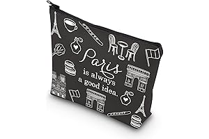 Paris Travel Makeup Bag Gift Idea: Paris Zip Pouch City Skyline Paris...
