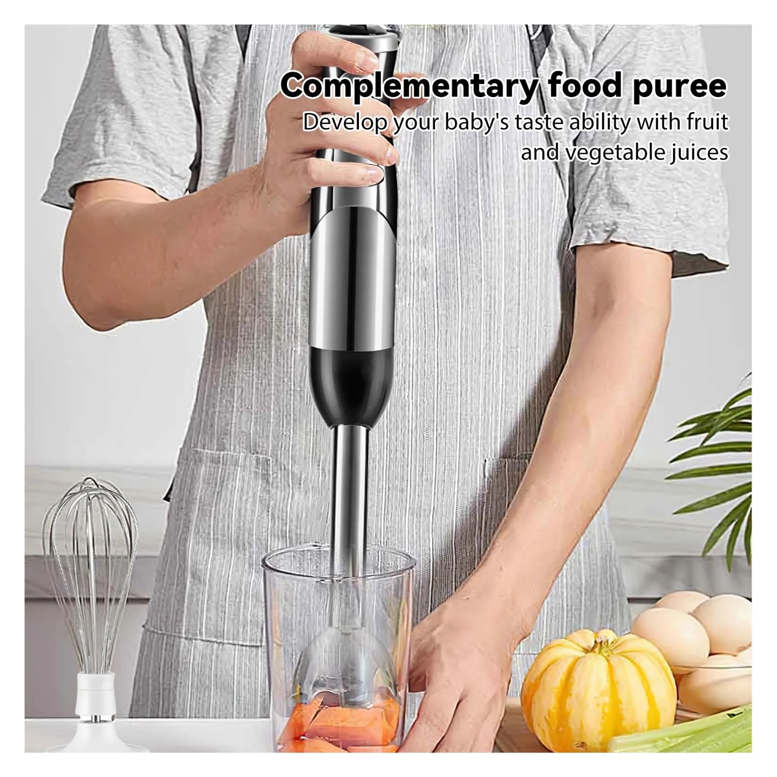 2-częściowy 8 W 1 Wielofunkcyjny Blender Ze Stali Nierdzewnej, Robot Kuchenny, Krajalnica Do Warzyw, Maszynka Mielenia Mięsa, Siekacz, Mikser Żywności, Sokowirówka Sonifer Szybkie Wydajne Miksowanie