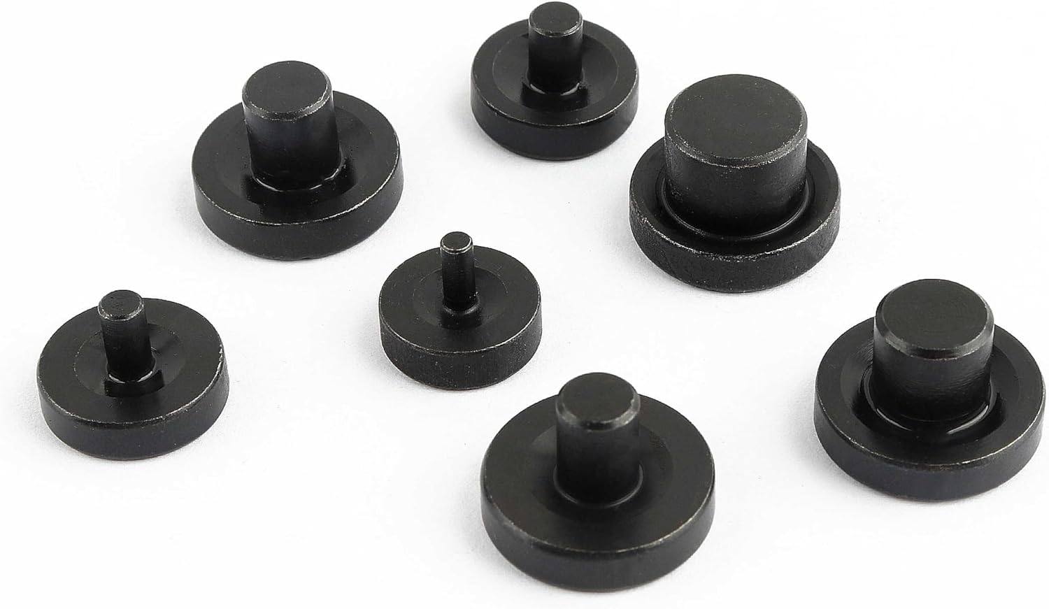 7PCS Double Flare Tool Adapters Set,Brake Line Flaring Tool to Connect 3/16'' 1/4'' 5/16'' 3/8'' 7/16'' 1/2'' 5/8'' Brake Circuits,Universal Flare Tool Car Accessories for Car Truck SUV