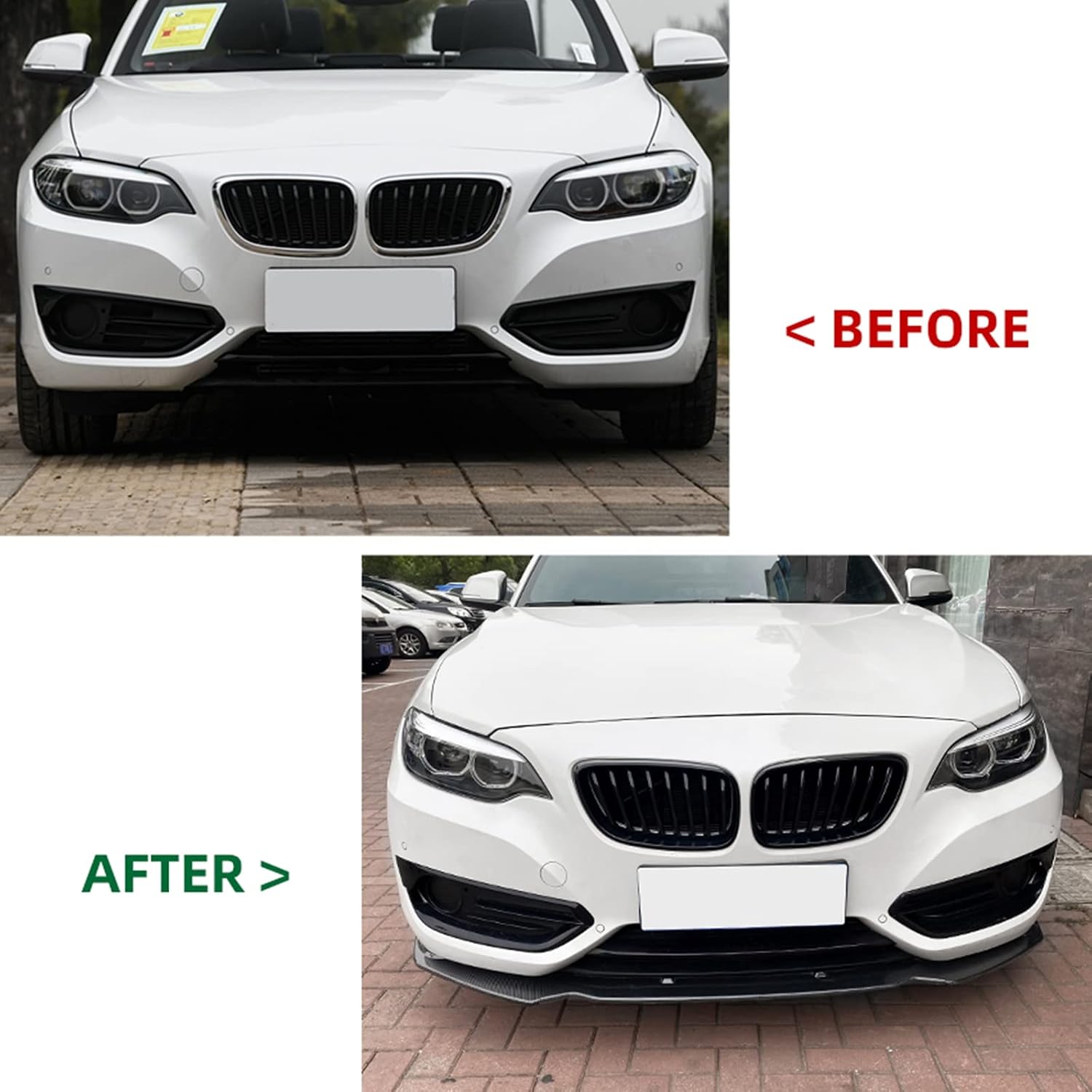 for BMW 2 Series F22 220i 225i 228i 2014-2019 Front Bumber Spoiler Splitter Lip