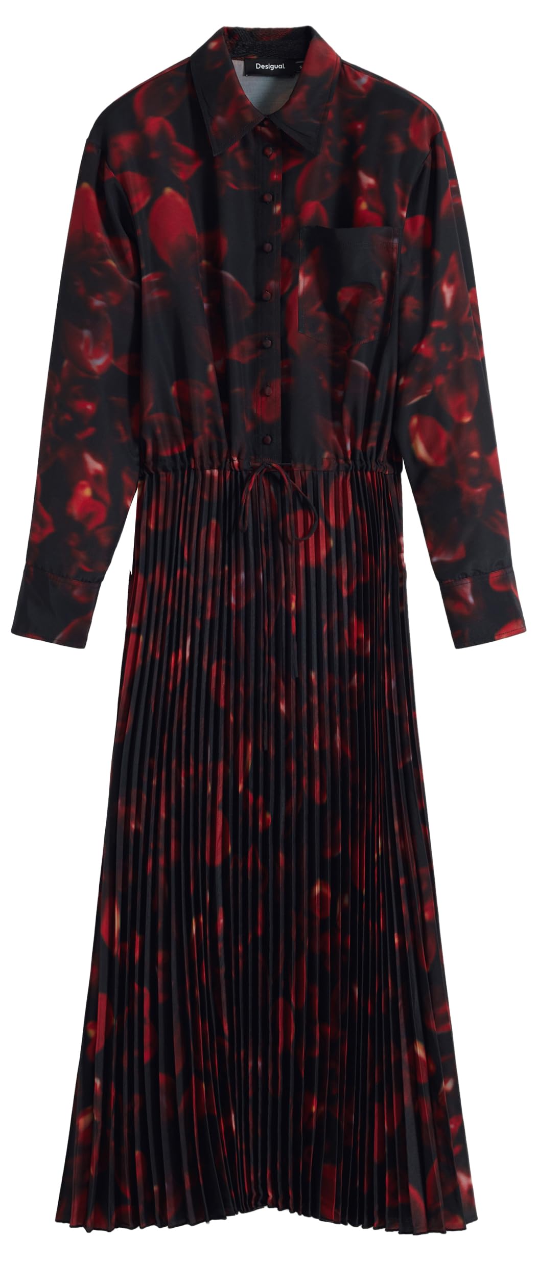 Desigual Vest_Camisero_plisa Casual Dress Mujer (Pack de 1)