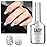 GAOY Glitter Gel Nail Polish, 16ml Silver Sparkly Gel Polish, Diamond Shiny Glitter Soak Off UV Light Cure for Nail Art Home DIY Manicure, 1348