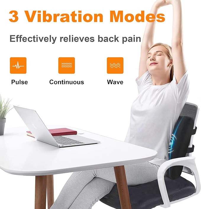 Masajeador de pies y almohada soporte lumbar miniatura 6