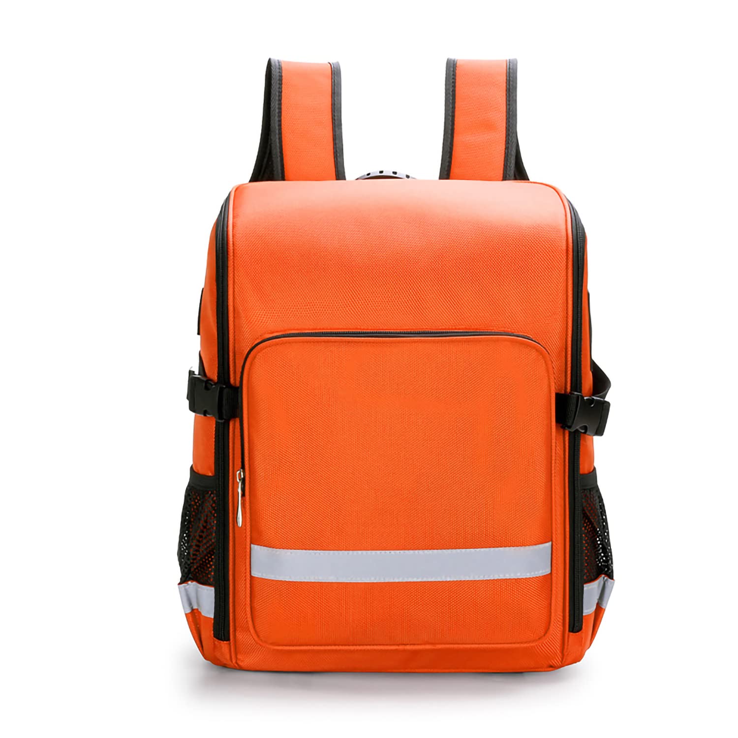 Erste Hilfe Rucksack Leer, Groß Notfalltasche Rettungstasche, Medizinische Trauma Tasche mit Tragegriff für Rettung, Taktische, Pflege Orange