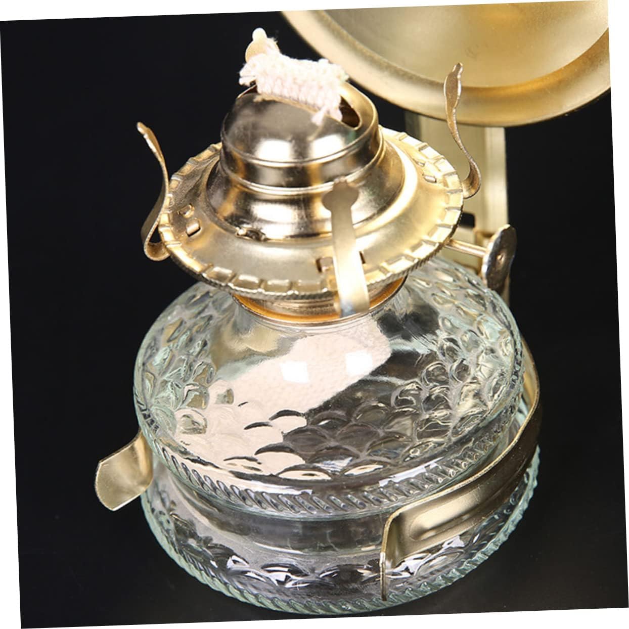 UKCOCO Vintage Metal Kerosene Lamp Burner with Wick Holder Oil Lamp Wick Accessory Safe and Replacement Part