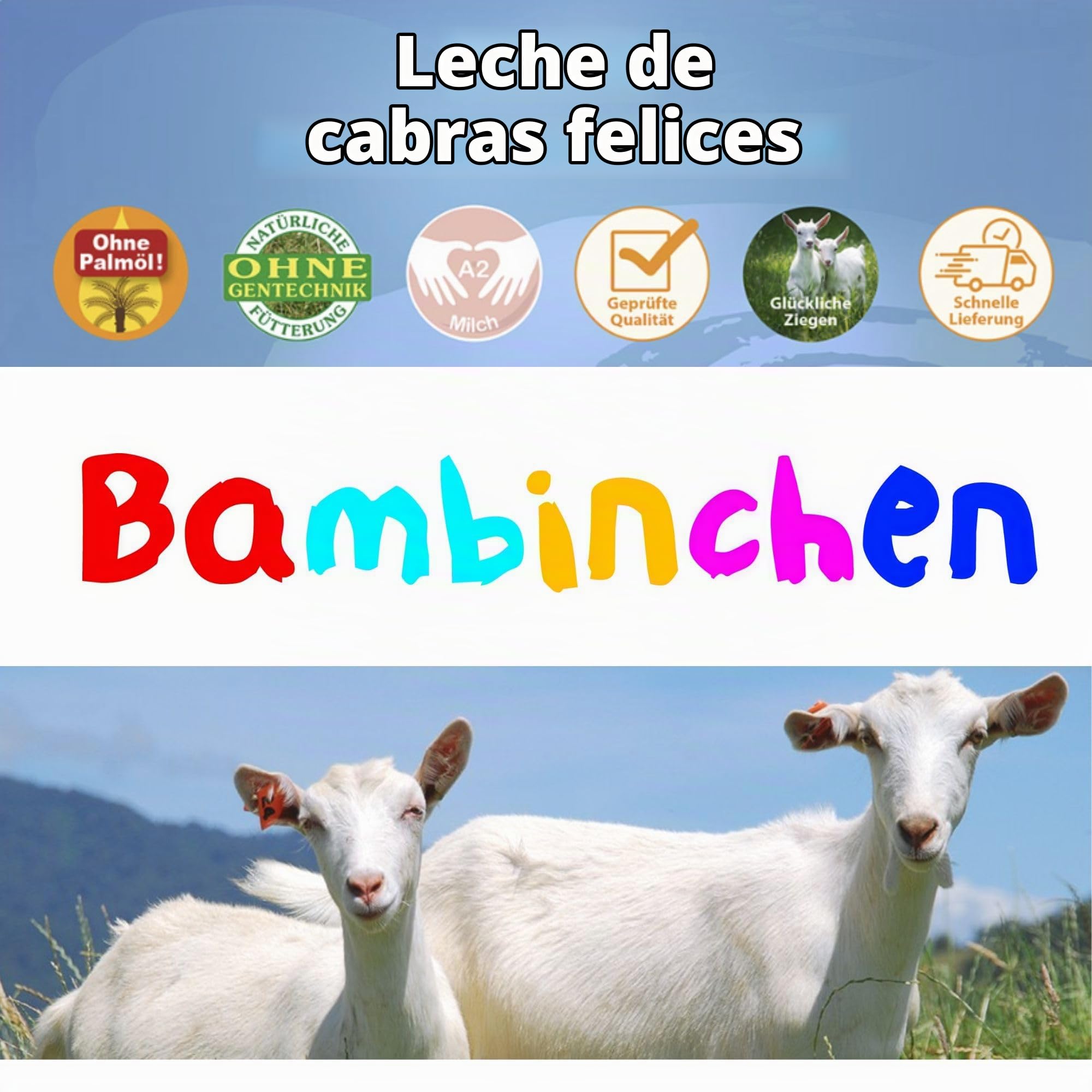 Leche en polvo de cabra Golden Goat de Bambinchen, paquete de 12 (12 x 400 g)
