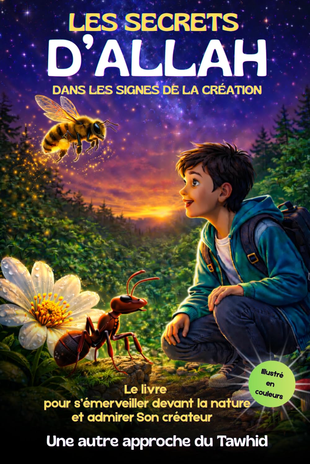 Couverture : Les secrets d'Allah dans les signes de la création: Le livre pour s'émerveiller devant la nature et son créateur, une autre approche pour nourrir la foi et renforcer le Tawhid des enfants