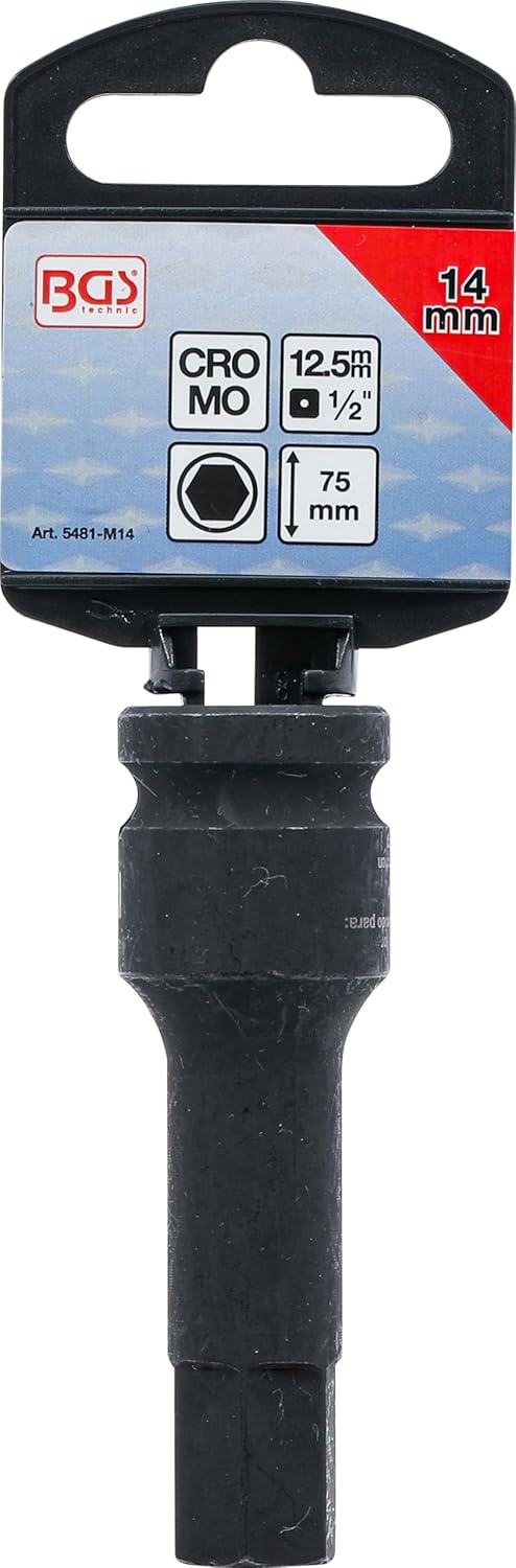 BGS 5481-M14 | Impact Bit Socket | 12.5 mm (1/2") Drive | internal Hexagon 14 mm