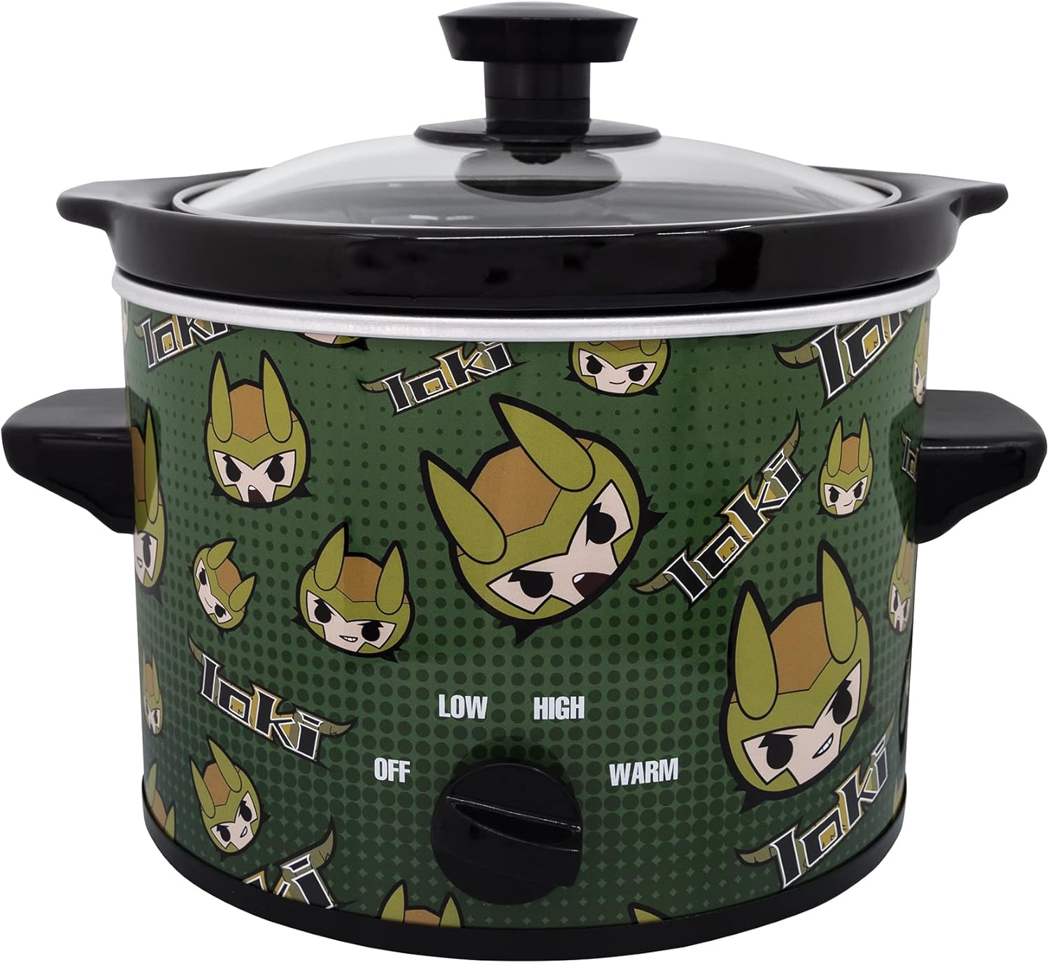 Uncanny Brands Marvel Loki 2qt Slow Cooker- Cook With Your Favorite Mischievous Asgardian