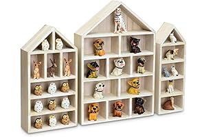 Ikee Design House-Shaped Shadow Box Wooden Shelf