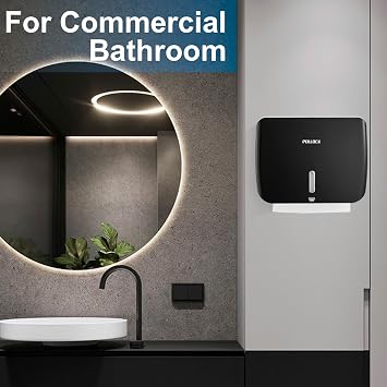 Pollock Paper Towel Holder Dispenser Wall Mount Large Capacity 200 Sheets