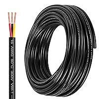 Vista 22 de Lesnlok Cable eléctrico calibre 20 AWG con 2 conductores de cobre puro, libres de oxígeno, trenzados, de cloruro de polivinilo, estañados