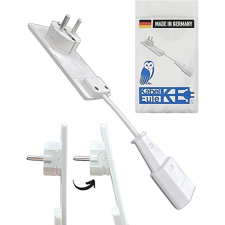 Flachstecker Verlängerung - 5m Kabel Passt Hinter Schrank & Sofa