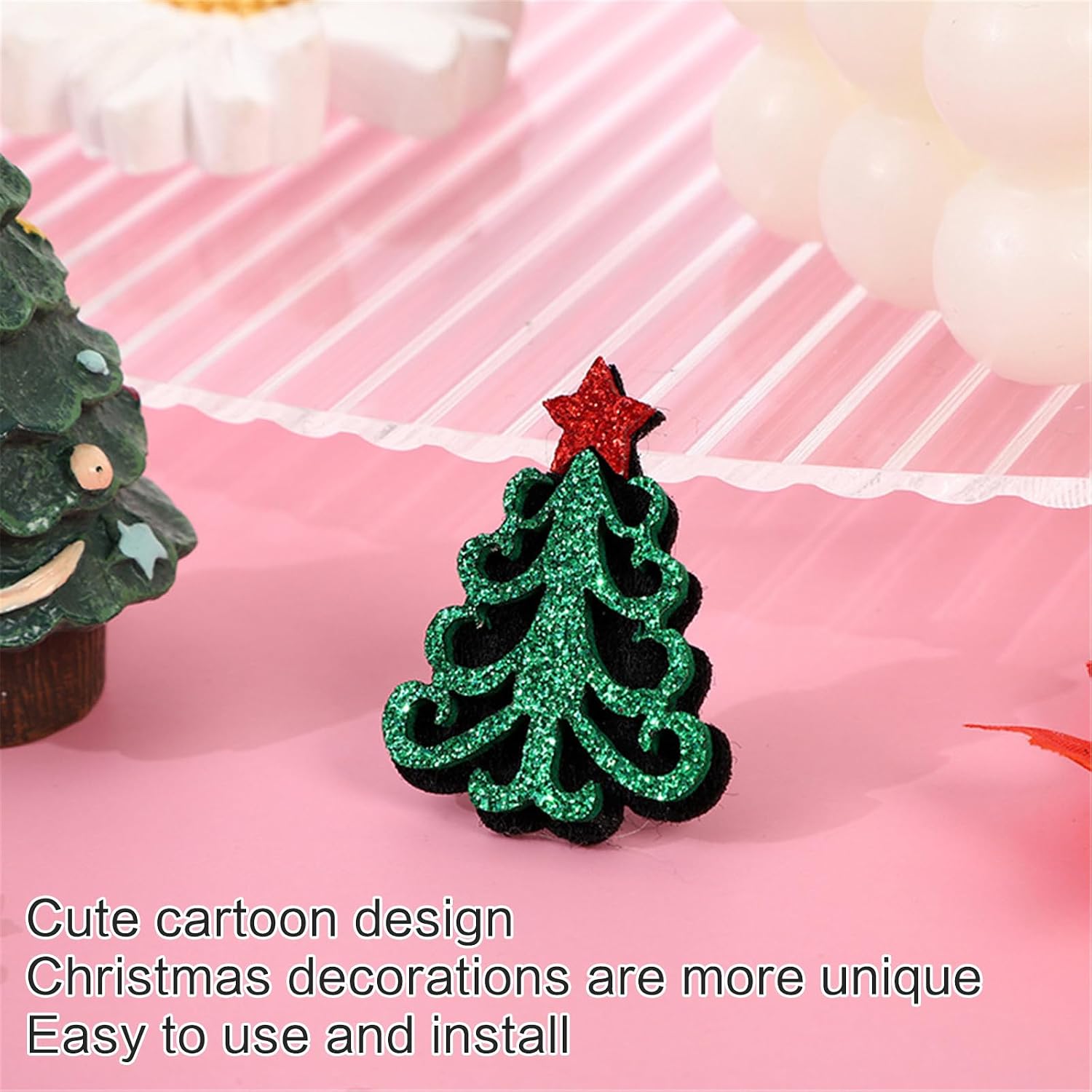 Cartoon Christmas Accessory Patches Set For Festival Headband Making Kits Christmas Holiday Decorations Craft Kits