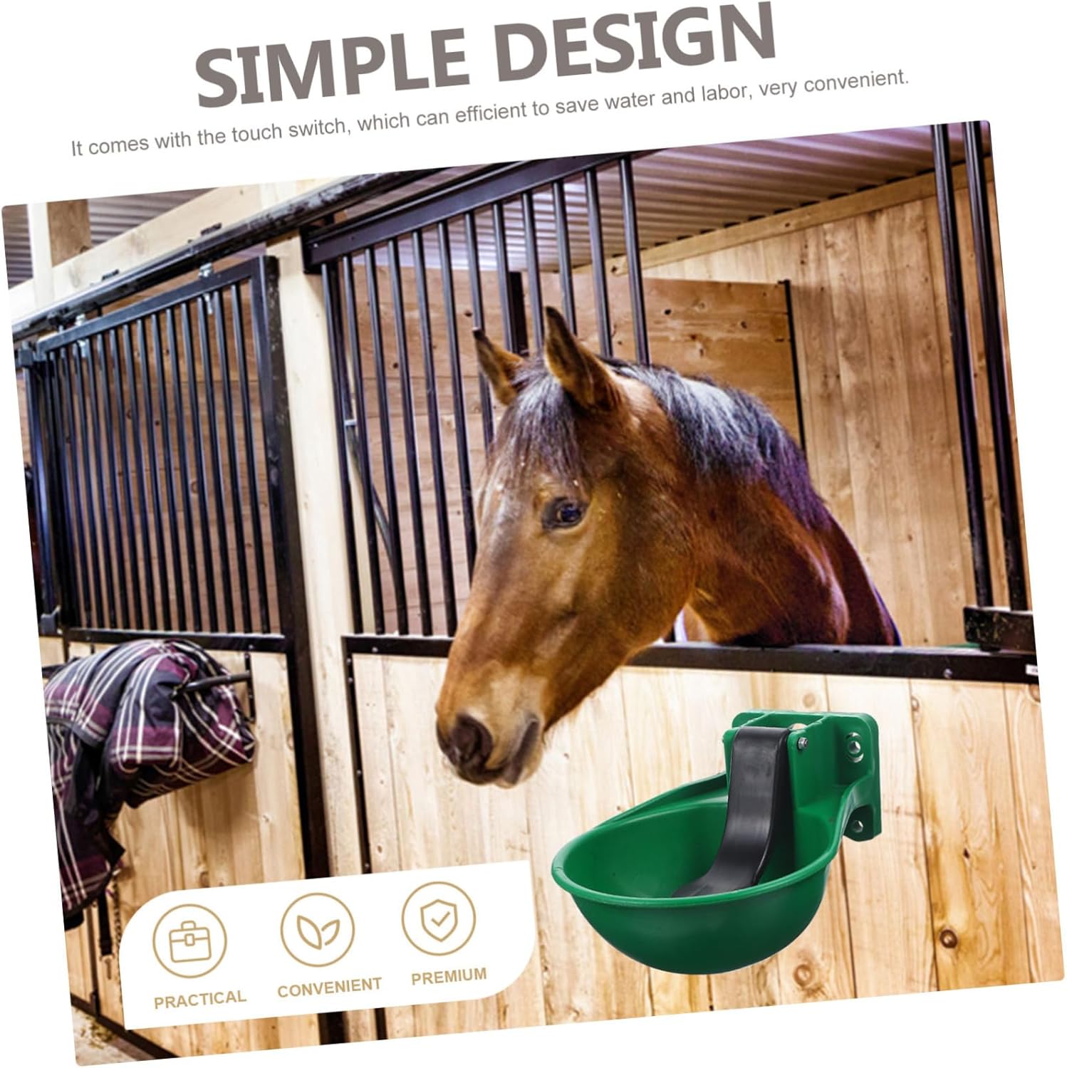 SUPVOX Livestock Water Feeder Automatic Animal Water Bowl Animal Drinking Tool
