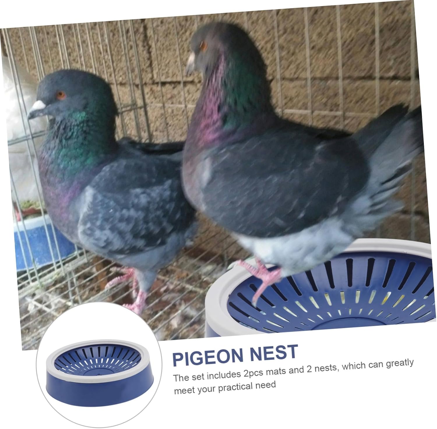 10pcs Pet Nest Bird Breeding House for Pigeons and Quails Lightweight Design for Bird Supplies and Breeding Accessories White