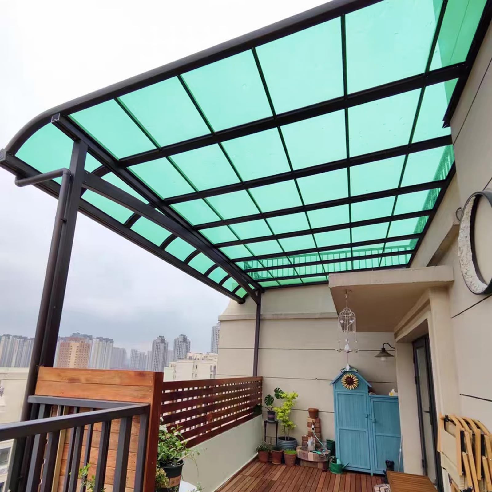 Pannelli trasparenti per serre, 80 x 900 cm, in acrilico, per serre, capannoni, tettoie, recinzioni, coperture in plastica resistente per una migliore trasmissione della luce