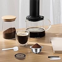 Vista 7 de Cápsulas reutilizables compatibles con Nespresso Vertuo Plus/Vertuo Next/Vertuo POP, cápsulas recargables de acero inoxidable de 2.7 fl oz/ 2.7 oz