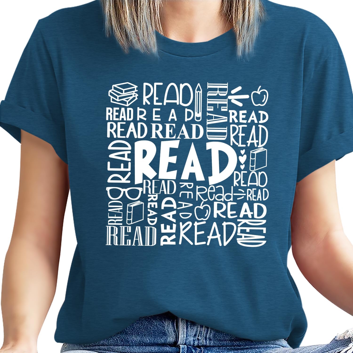 Read Shirt for Women-Cute Bookworm Short Sleeve Readers Gonna Read Tee Shirt Gift for Book Lovers Tee Tops - Image 4