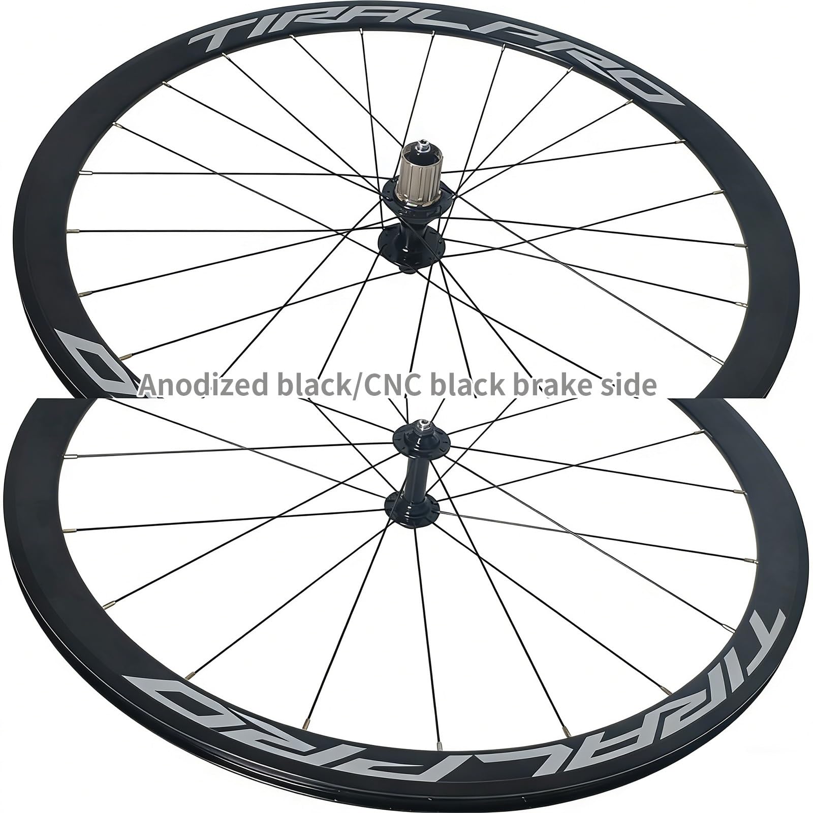 Juego De Ruedas para Bicicleta De Carretera 700C Ruedas Delanteras Y Traseras De Aleación De Aluminio Freno V-Brake Buje QR para Cassette De 7-12 Velocidades Altura De La Llanta 40mm