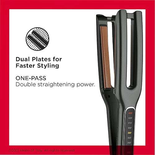 Miniatura 2 de Revlon Double Straight Copper Ceramic Dual Plate Hair Straightener | Faster Styling and Reduced Damage