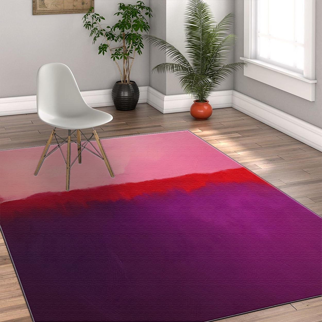 Tapis antidérapant résistant aux taches pour salon et salle