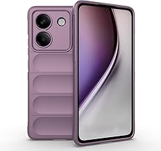 Liquid Silicone Case for Xiaomi Poco M7 Pro 5G (Light Purple) with Germ Protection and Soft Microfibre Lining, Full Body Protection Shockproof Case