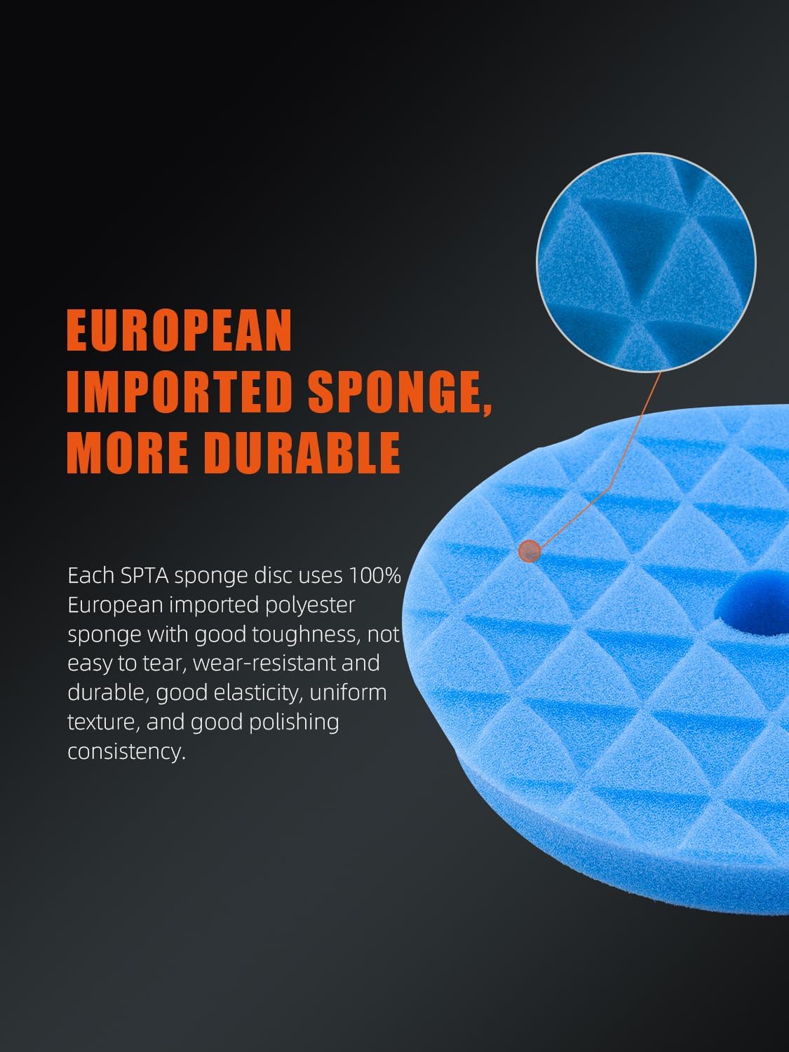 Polishing Pads, 5Pc 5 Inch 125mm Orbital Buffer Polisher Pads and 1Pc Microfiber Buffing Pads, Foam Polish Pad for Compounding, Polishing and Waxing, for 5''/125mm Backing Plate Car Polisher -TPP5MIX