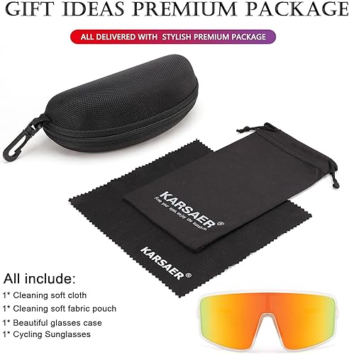 Miniatura 6 de Karsaer Vision - Gafas de sol deportivas para hombres y mujeres, gafas de sol de béisbol para jóvenes, niños, adolescentes y niñas