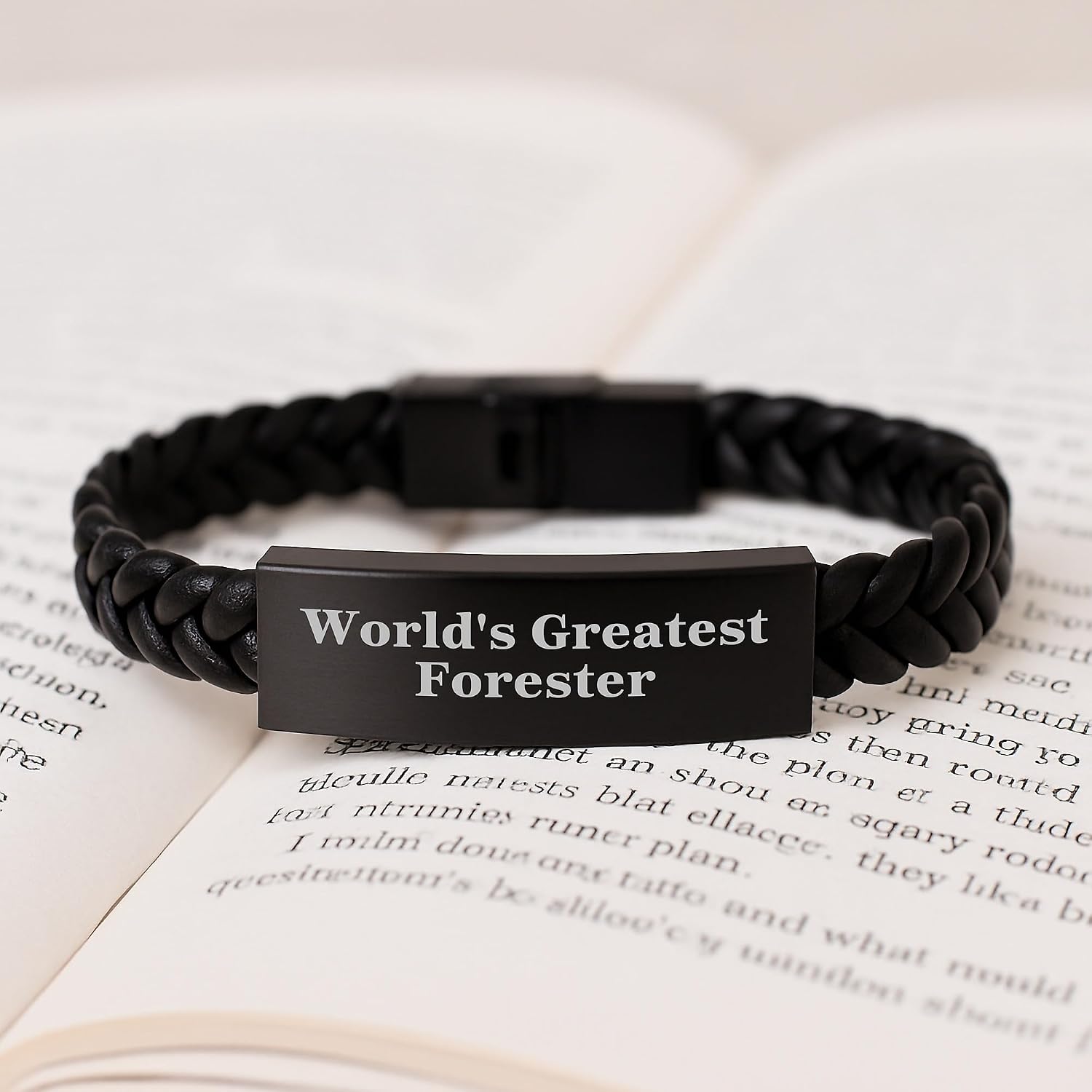 Bold Forester Interlaced Leather Bracelet – Birthday Gift for Friends image 3