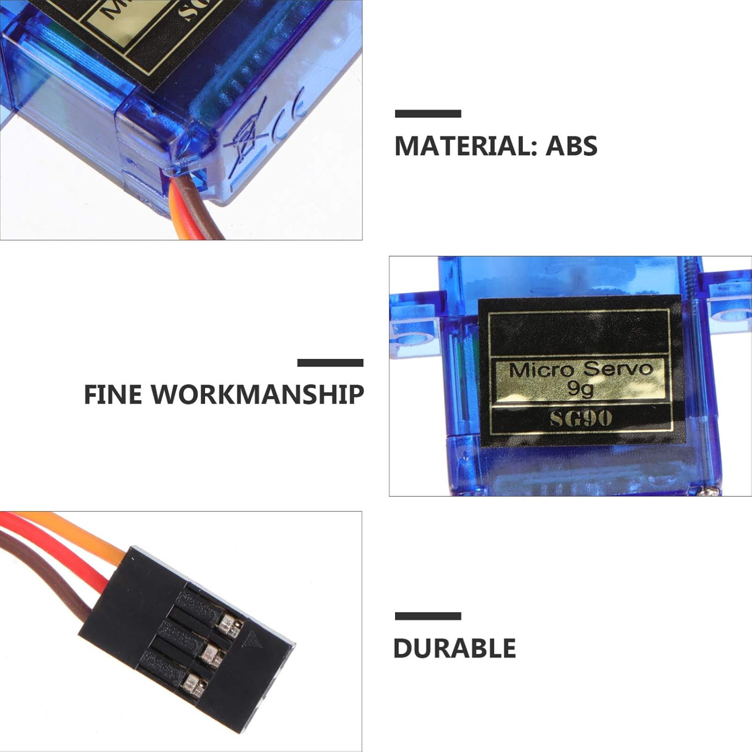 🔥 ULTECHNOVO SG90 Micro Servo Motor Kit Durable Lightweight Digital Servo for RC Robot Arm Helicopter Airplane Car Boat Control 8pcs Gеt Sресіаl Prісе ULTECHNOVO SG90 Micro Servo Motor Kit Durable Lightweight Digital Servo for RC Robot Arm Helicopter Airplane Car Boat Control 8pcs