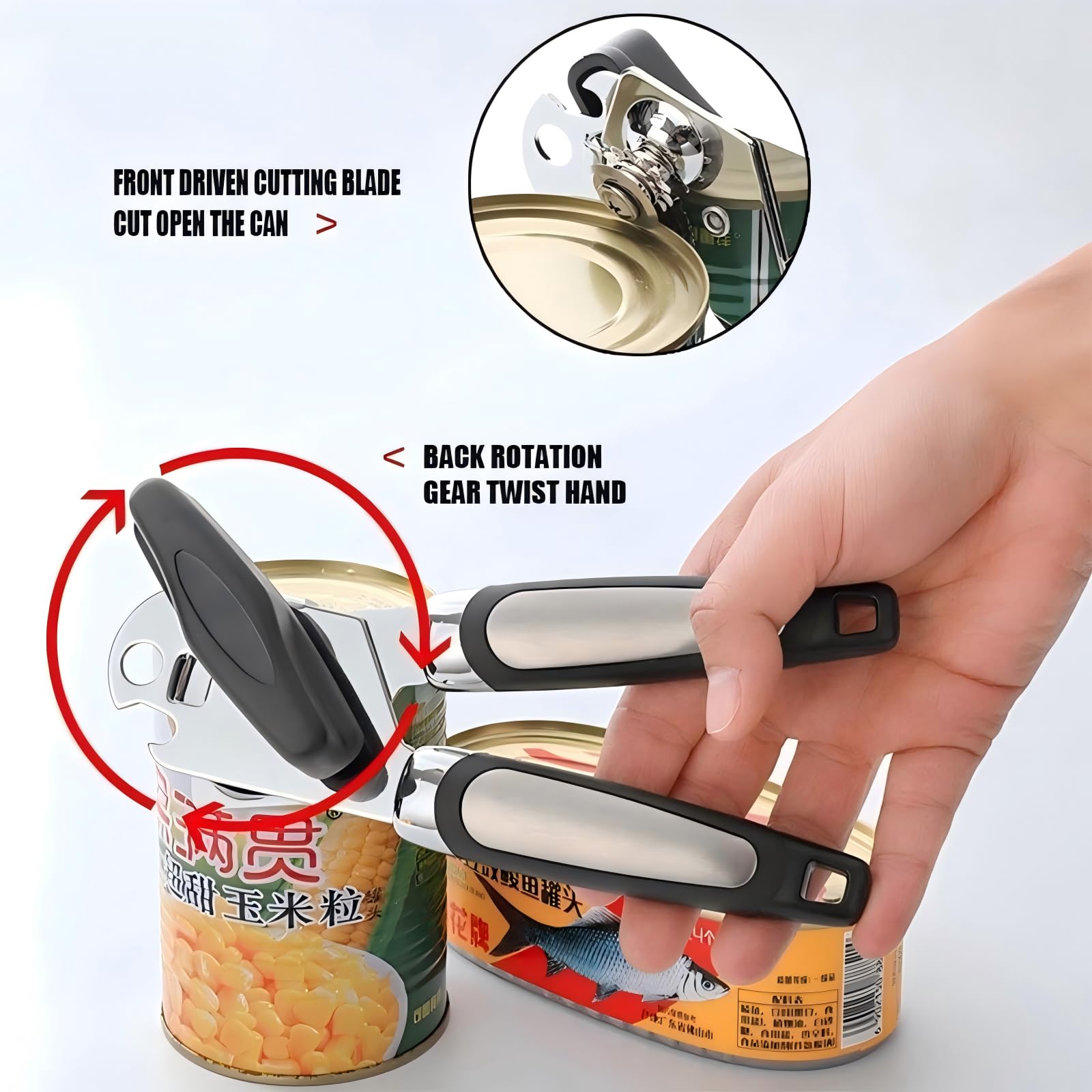 Phmnkl Can Opener & Corkscrew Set - Safe & Easy -6