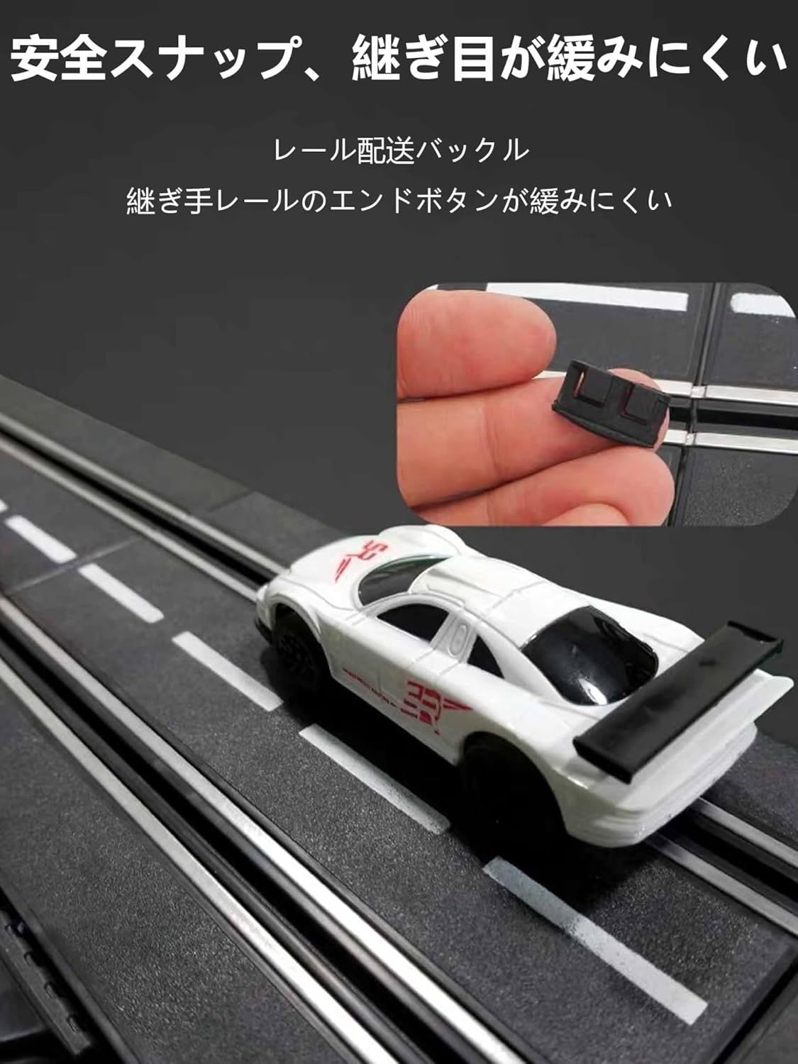 Amazon.co.jp: RCトラックカーおもちゃ、ダブルカースロットカーアナログ1:43レーストラックセット4-6歳子供用2台の車とリモコン付き,18.1M  : おもちゃ スロットカー リモートコントロール カー トラックとスロット トラックレーシングカー ペア グランドサーキット 操作が簡単 親や子供