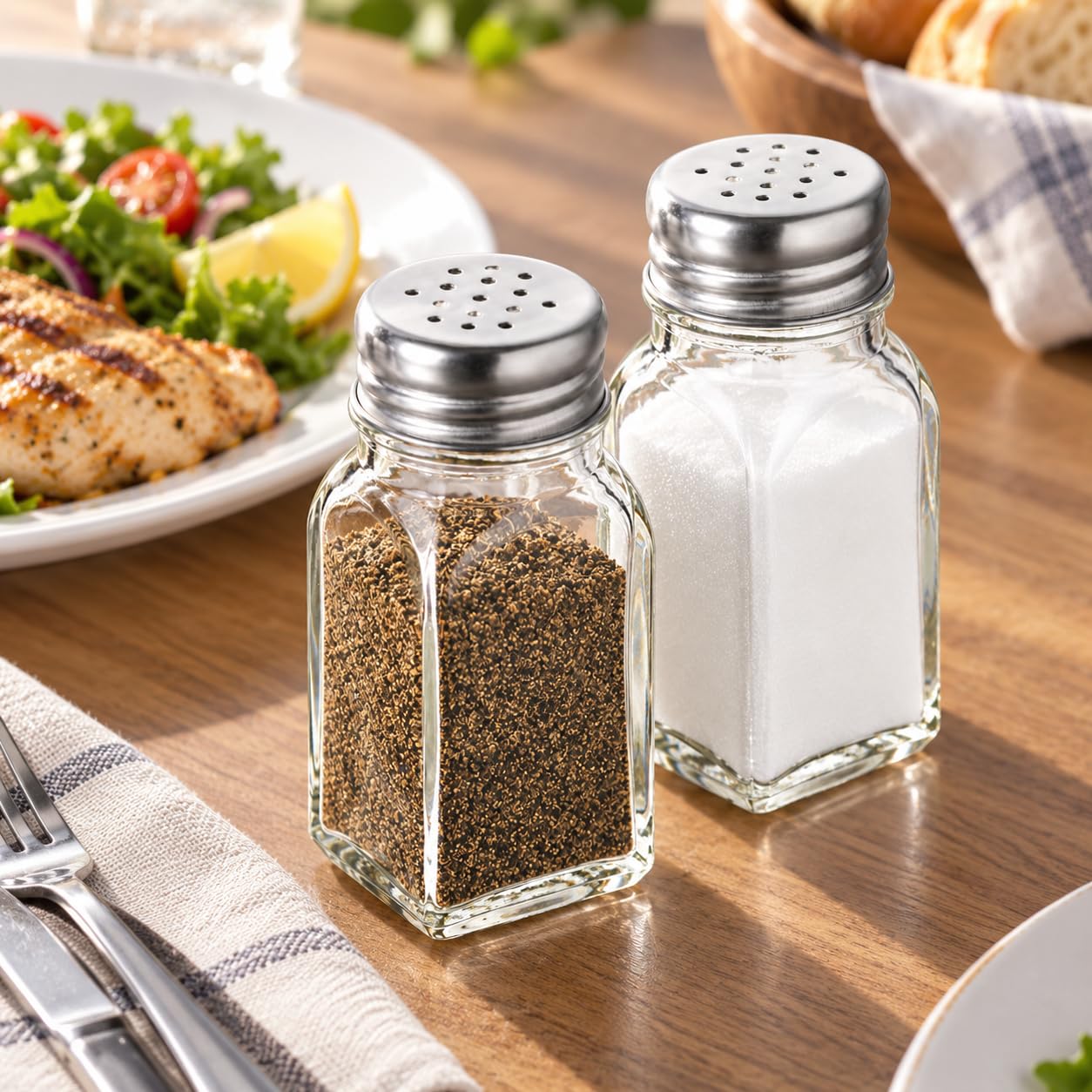 Amazon | (Clear) - Salt and Pepper Shakers Glass Set (Clear