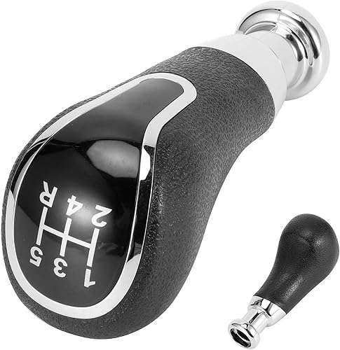 Miniatura 6 de Pomo de palanca de cambios, diseño ergonómico, antidesgaste, estilo único y delicado, duradero, piel sintética, material plástico, palanca de