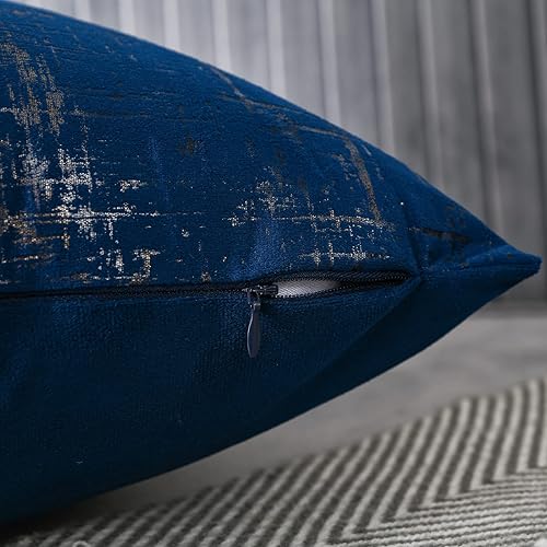 Miniatura 4 de WACOMECO Fundas de almohada de terciopelo  Fundas de cojín decorativas suaves para sofá, dormitorio, sala de estar y automóvil, 18 x 18 pulgadas,
