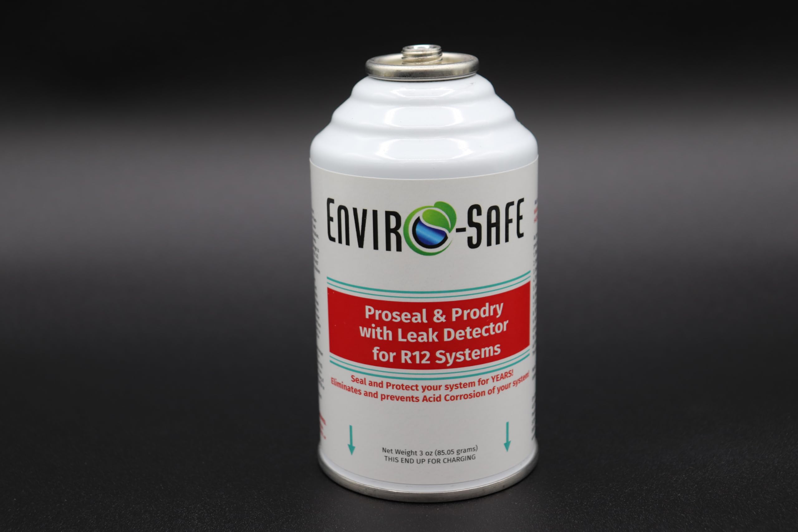 Generic Arctic Air for R12, Proseal, Prodry with Leak Detector kit w/Brass Charging Gauge (3 Can Kit), ES12AH3