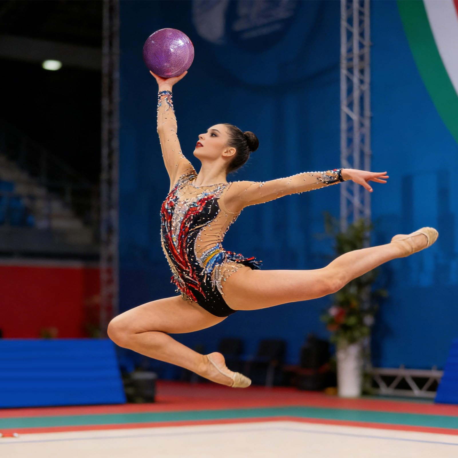 Ballon de Gymnastique Rythmique Haute Élasticité pour Filles Compétition