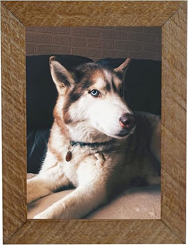 Miniatura 2 de Marco de fotos de madera de granero envejecida de 1 pulgada de ancho, madera real, fabricado en Estados Unidos (11 x 14 pulgadas, negro)