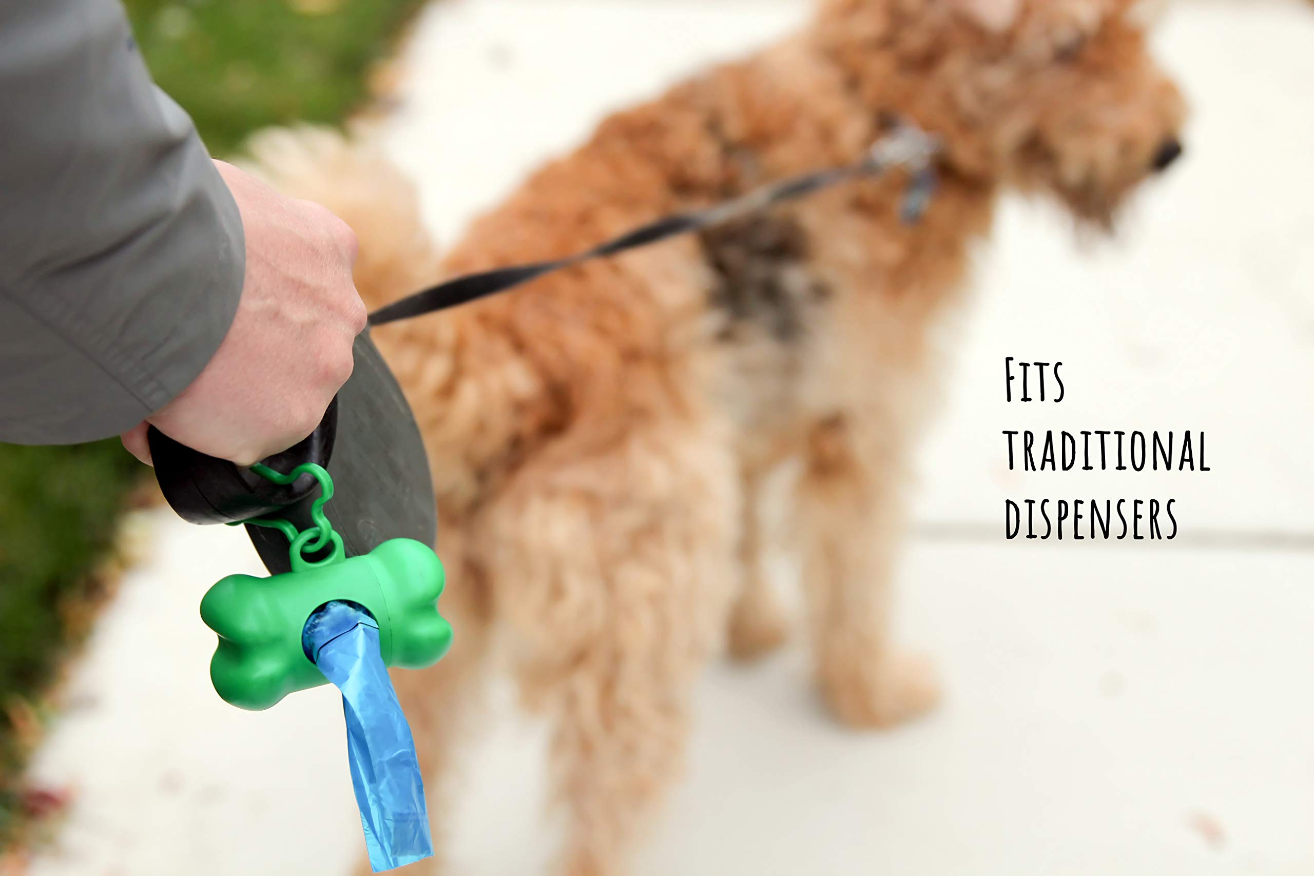180 bolsas biodegradables para excrementos para perros, bolsas de basura compostables para mascotas a base de almidón de maíz, repuesto de bolsas de arena ecológicas para gatos, certificado ASTM D6400