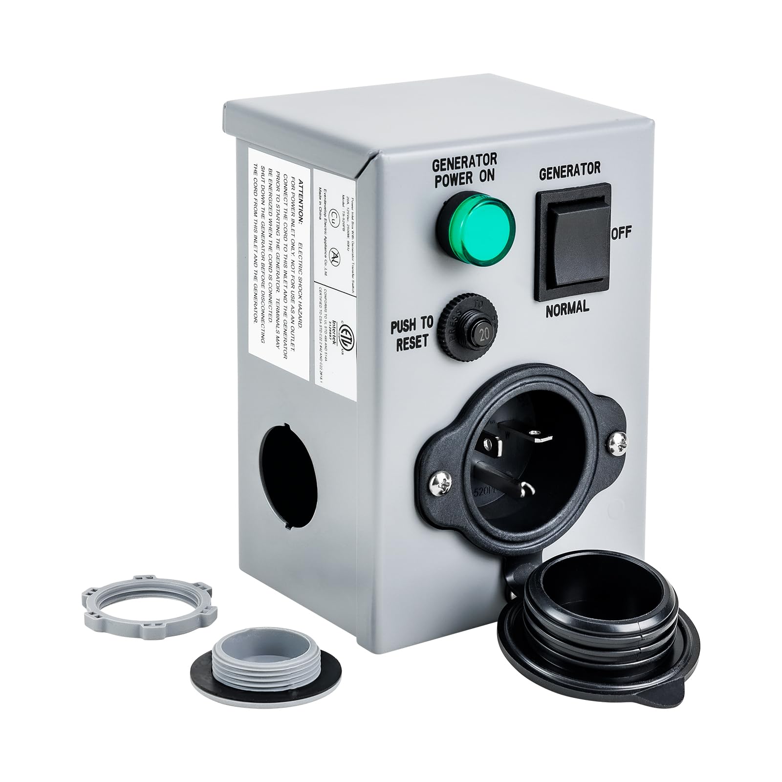 Amazon.com: Veepeak Generator Transfer Switch 20 Amp 125V